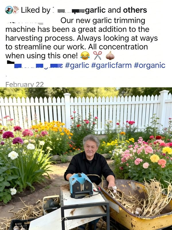 Garlic Trimming Machine at Australia Feedback澳大利亚