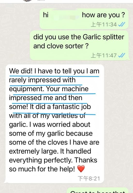 I am rarely impressed with the Garlic Splitter and clove sorter